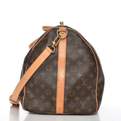 Louis Vuitton Monogram Keepall Bandouliere 55 11 of 12