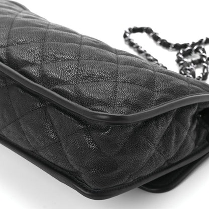 Chanel Caviar Quilted Large French Riviera Flap Black 12 of 12