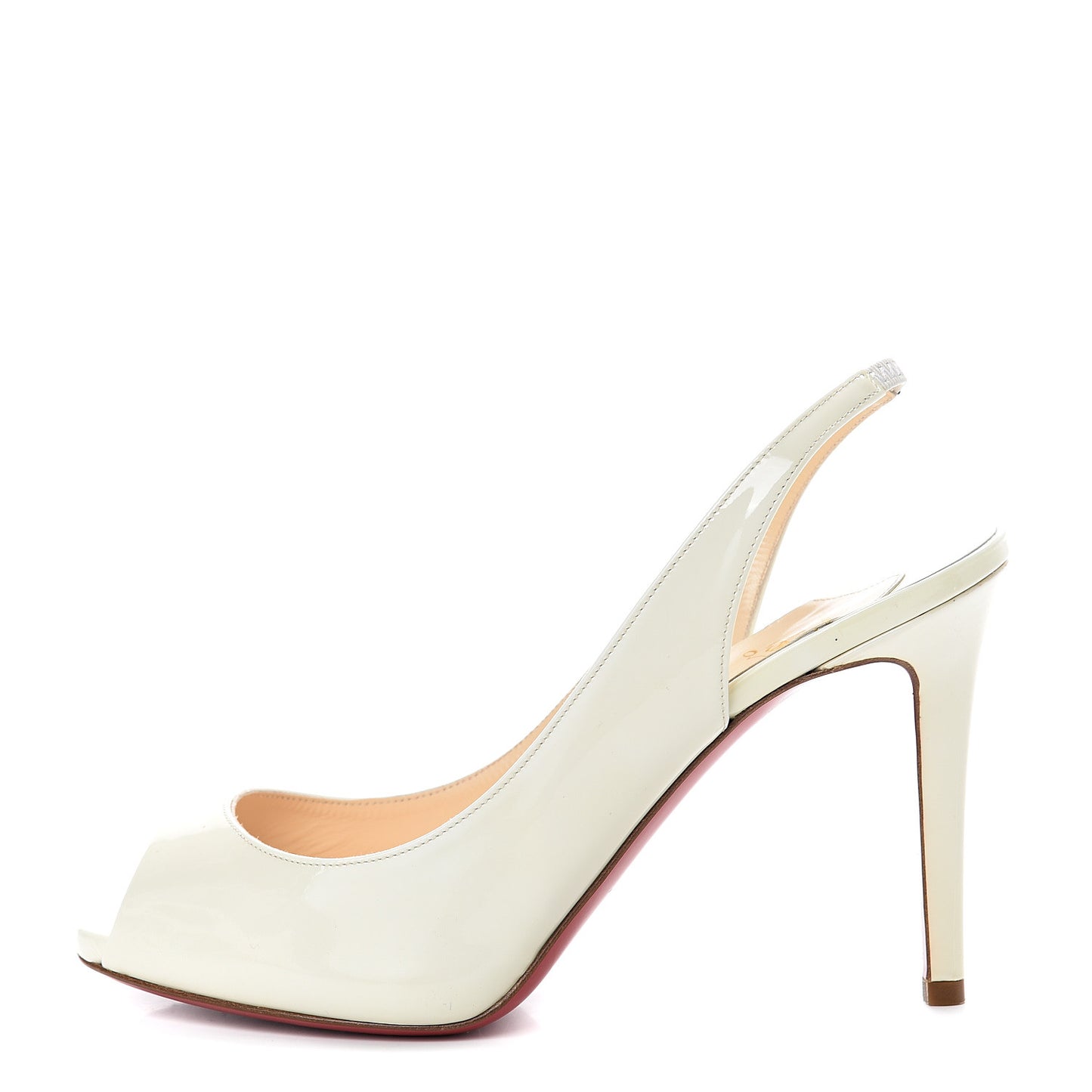 Patent Lady Sling 100 Pumps 37 Ivory