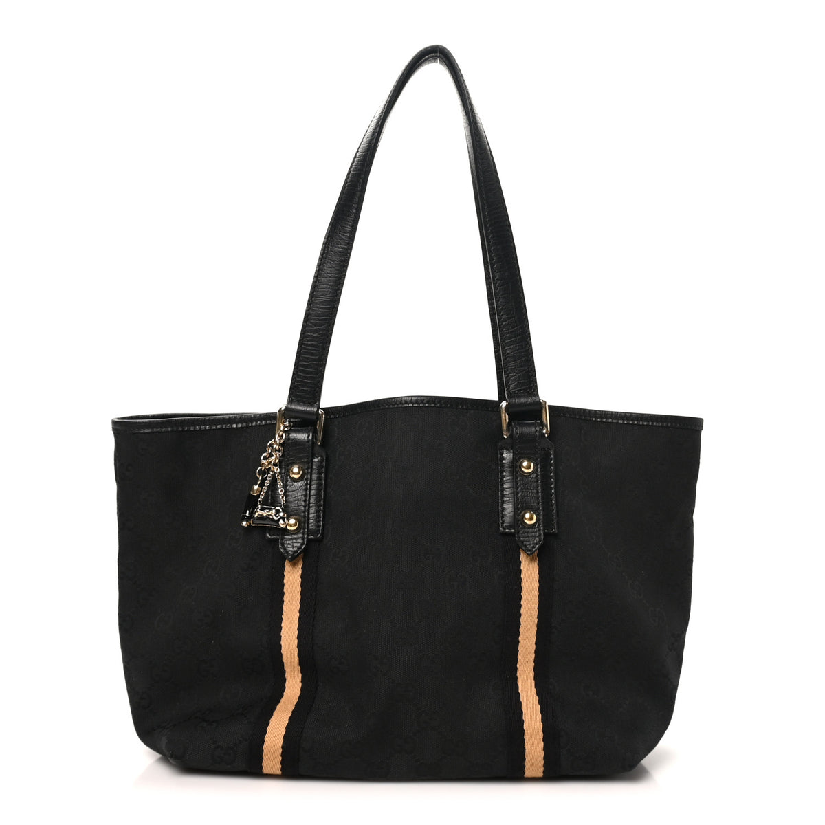 Gucci Monogram Medium Jolicoeur Tote Black 1 of 11