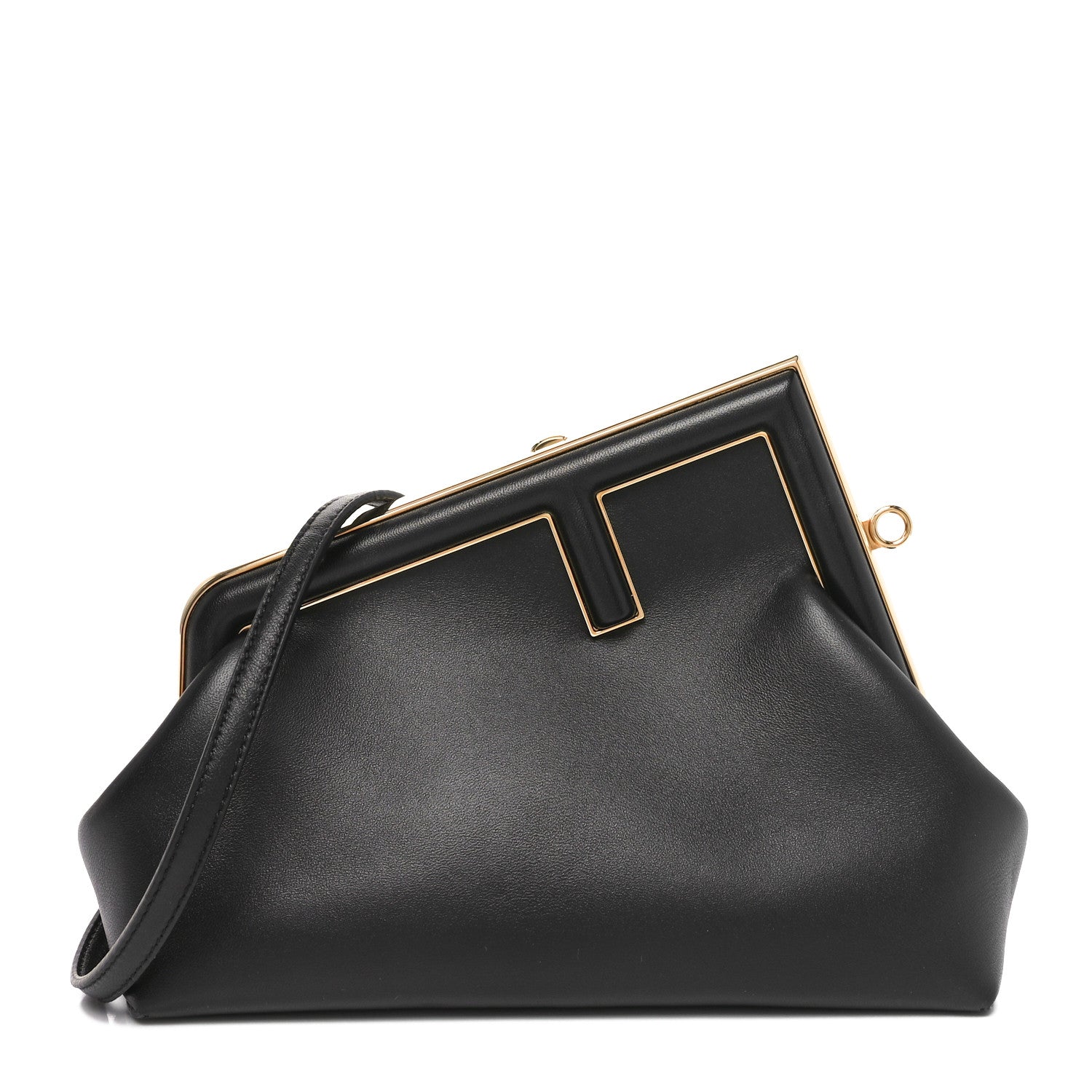 Fendi Shiny Nappa Small Fendi First Black 1 of 10