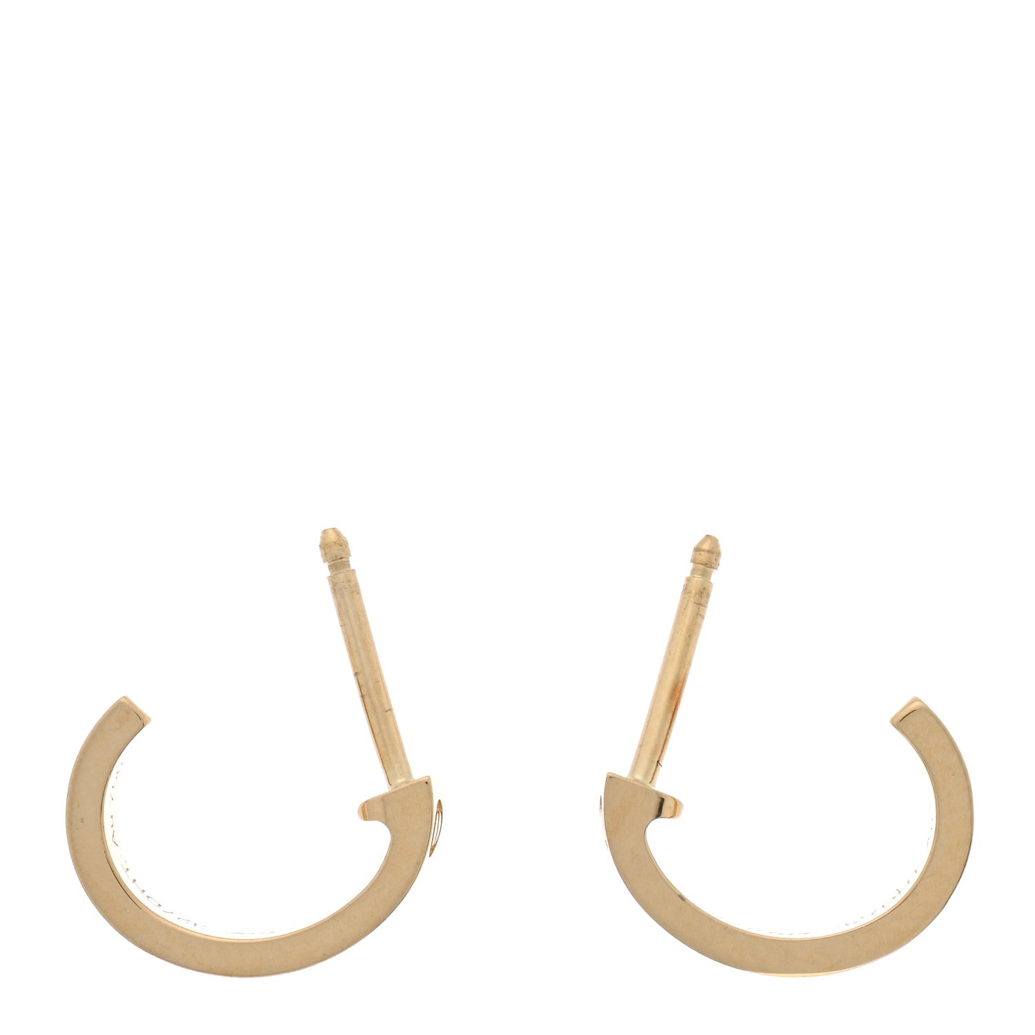 Cartier 18K Yellow Gold Small LOVE Hoop Earrings 3 of 5