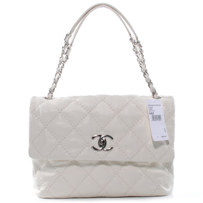 Chanel Calfskin Love Me Tender Flap Dark White 1 of 9