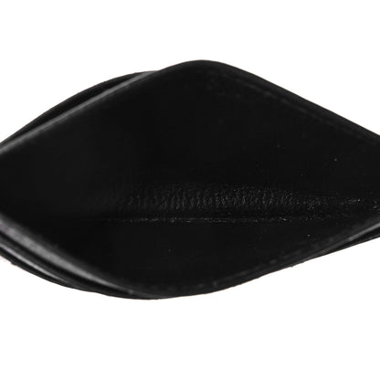 Balenciaga Calfskin Logo Perforated Cash Card Holder Black 5 of 7