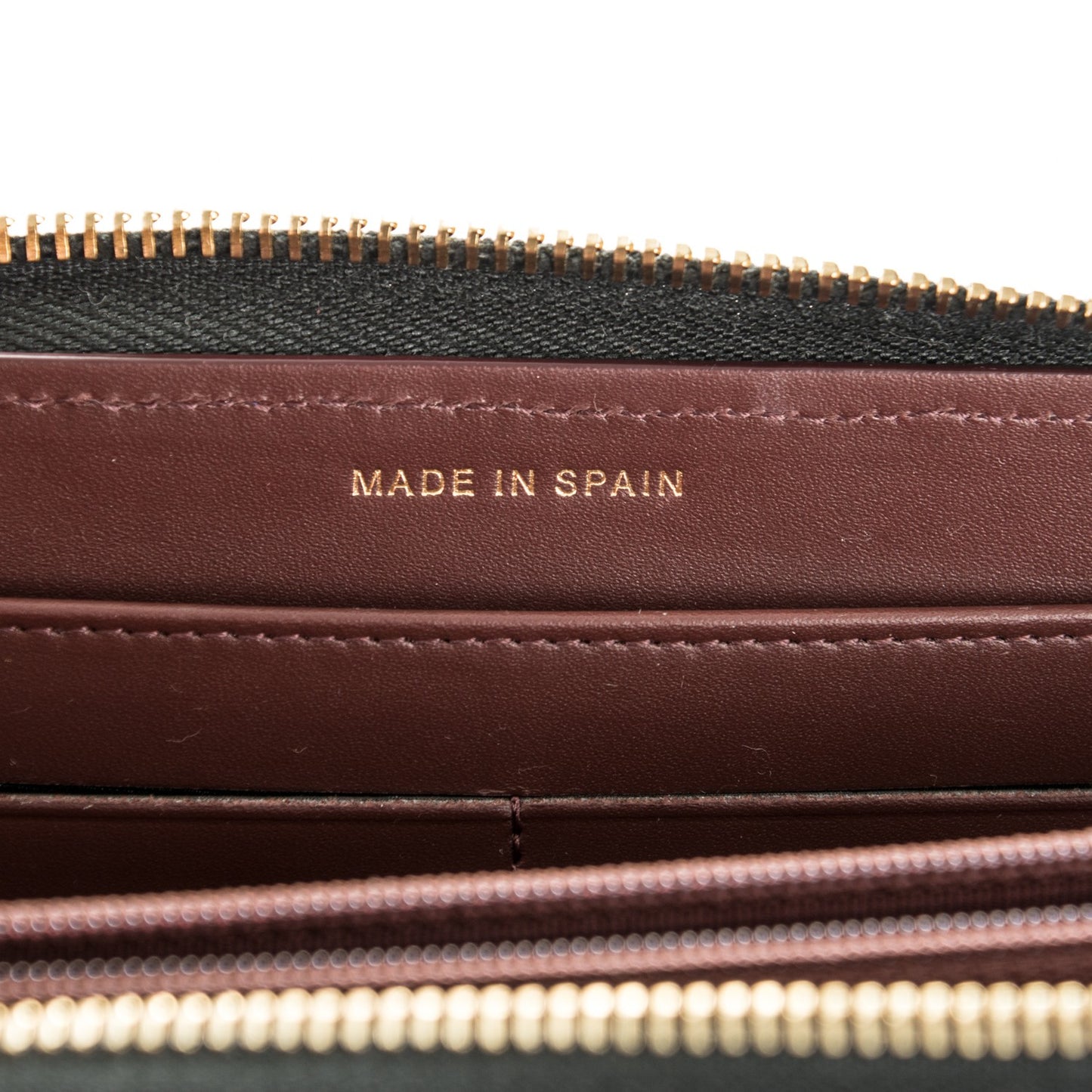 Caviar Quilted Large Gusset Zip Around Wallet Black