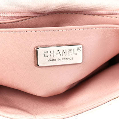 Chanel Sequin Striped Mini Flap Pink White 6 of 11