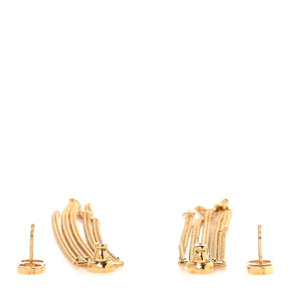 Christian Dior Danseuse Etolie Chain Drop Earrings Gold 3 of 5