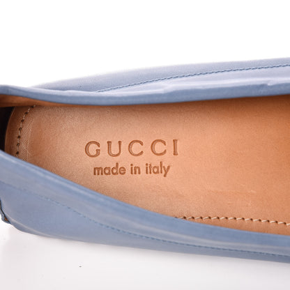Gucci Calfskin Mens Horsebit Loafers 9.5 Light Blue 7 of 14