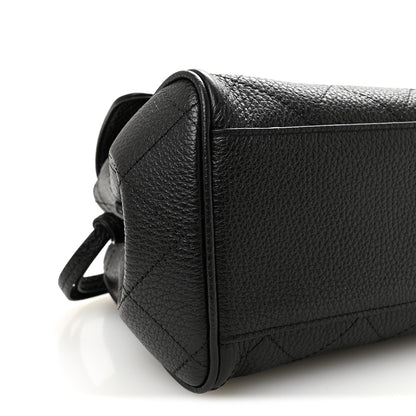 Chanel Grained Calfskin Stitched Urban Essentials Small Shopping Bag Black 9 of 10