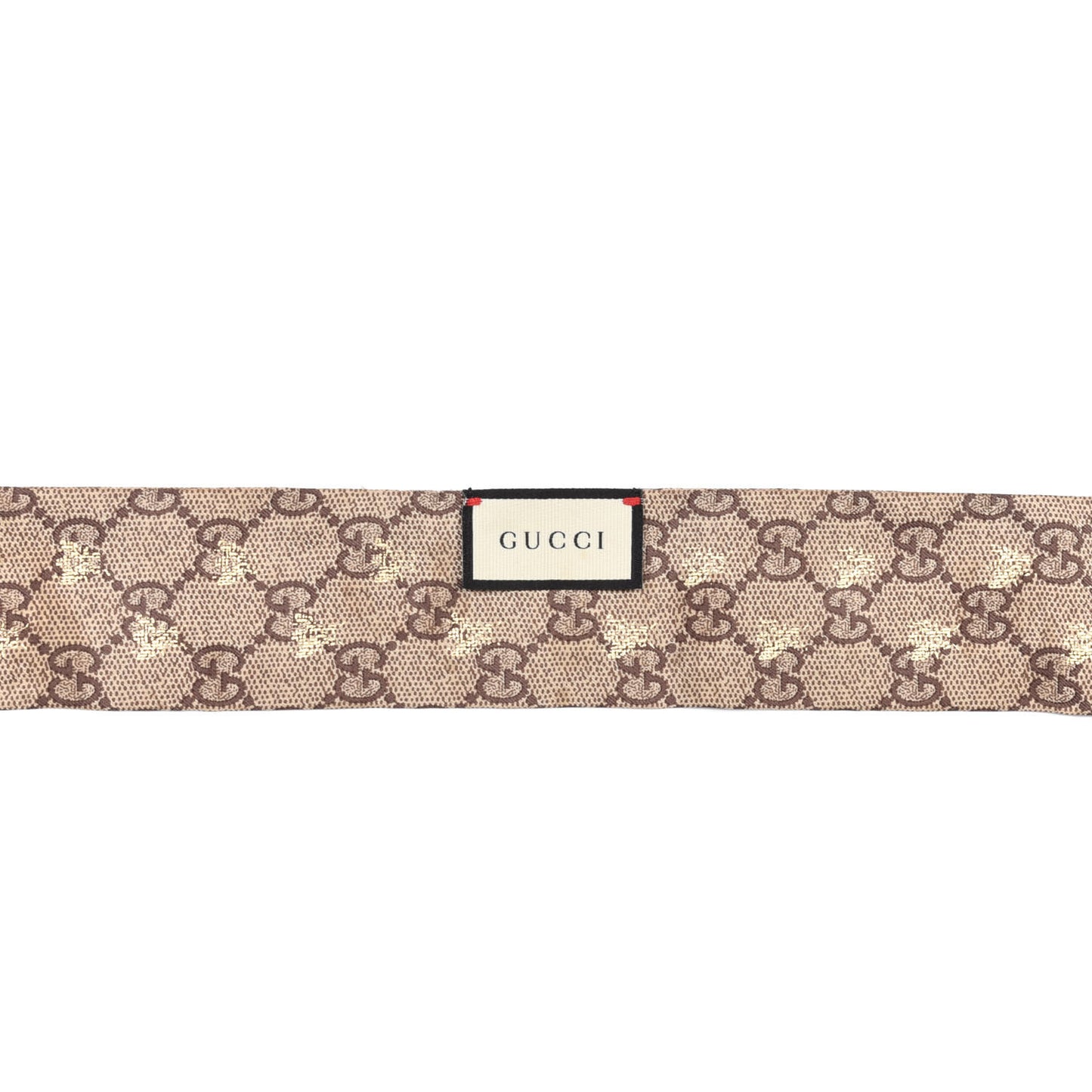 Silk Twill GG Monogram GG Bee Neck Bow Scarf Roseate Sky Blue