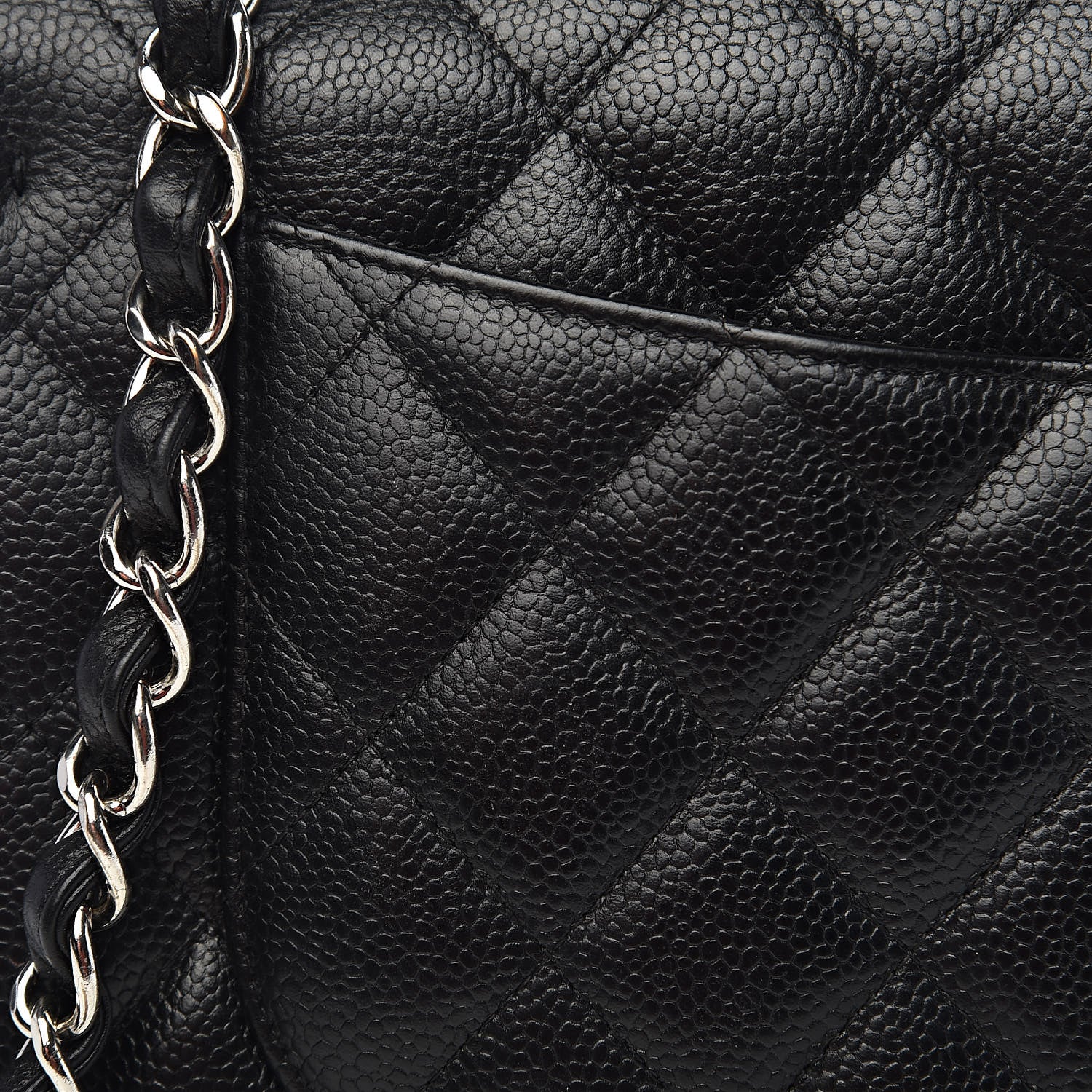 Chanel Caviar Quilted Jumbo Double Flap Black 10 of 15