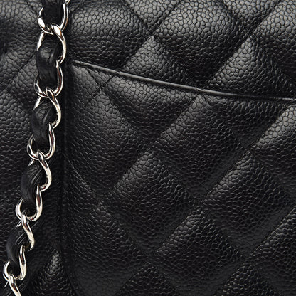 Chanel Caviar Quilted Jumbo Double Flap Black 10 of 15