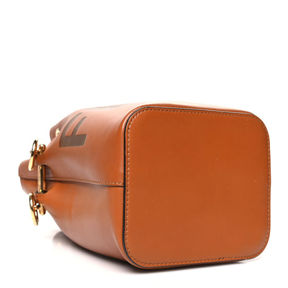 Fendi Vitello King F is Fendi Logo Embossed Mini Mon Tresor Bucket Bag Cuoio 4 of 15