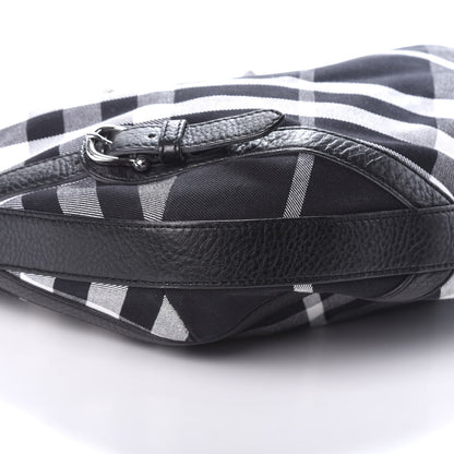 Burberry Black Check Larkin Hobo Black 8 of 9