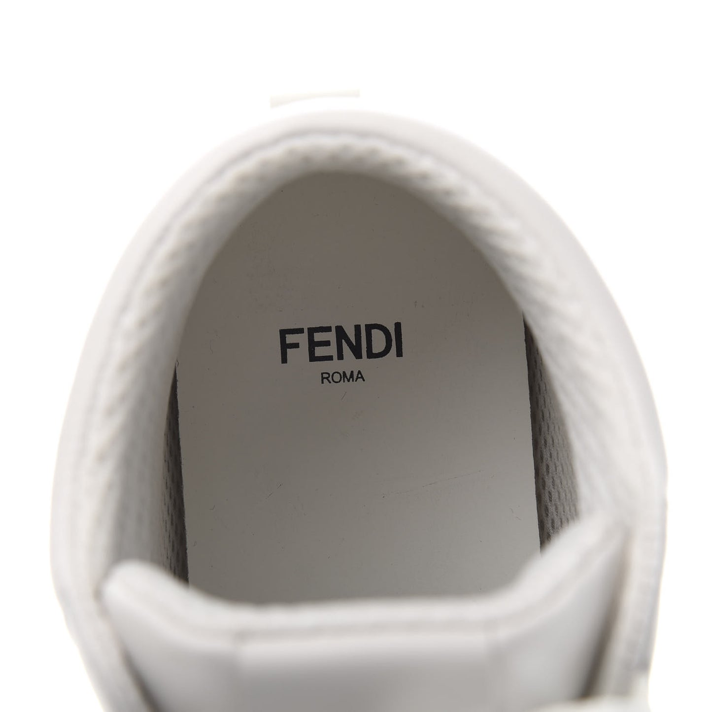 Nappa Macro FF Embossed Womens High Top Sneakers 40 White Ice