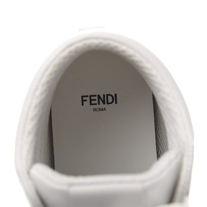 Fendi Nappa Macro FF Embossed Womens High Top Sneakers 40 White Ice 7 of 10