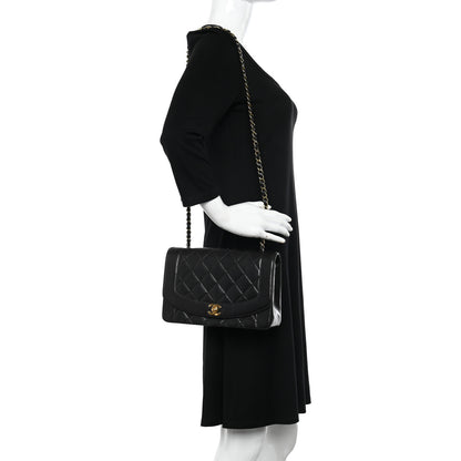 Chanel Lambskin Quilted Medium Single Flap Black 2 of 12