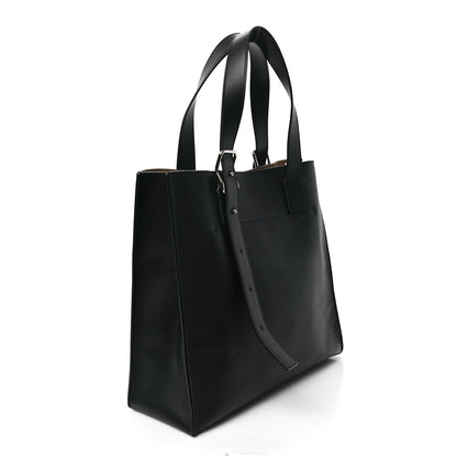 Loewe Soft Grained Calfskin Buckle Zip Tote Black 3 of 10