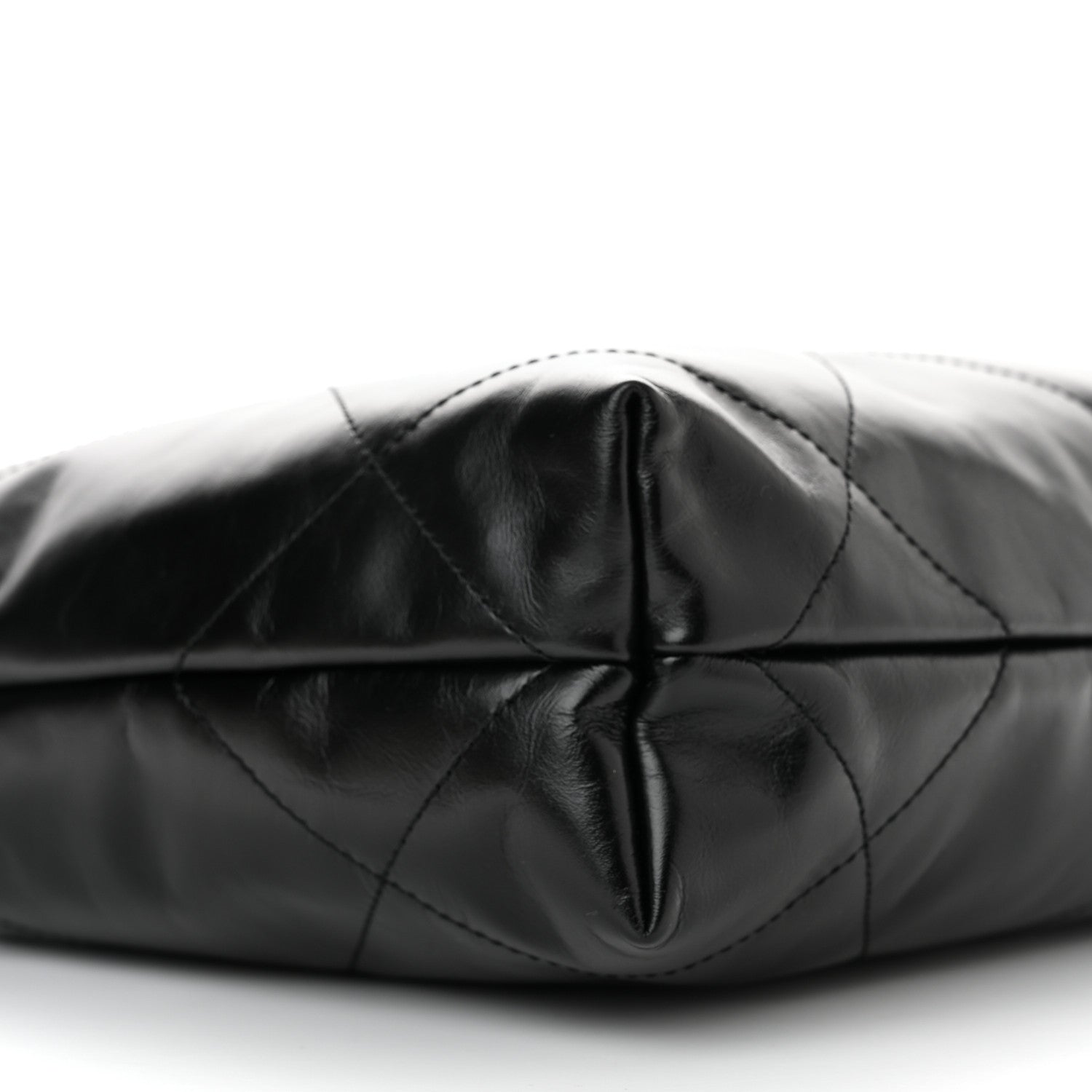 Chanel Shiny Calfskin Quilted Small Chanel 22 Black 10 of 11