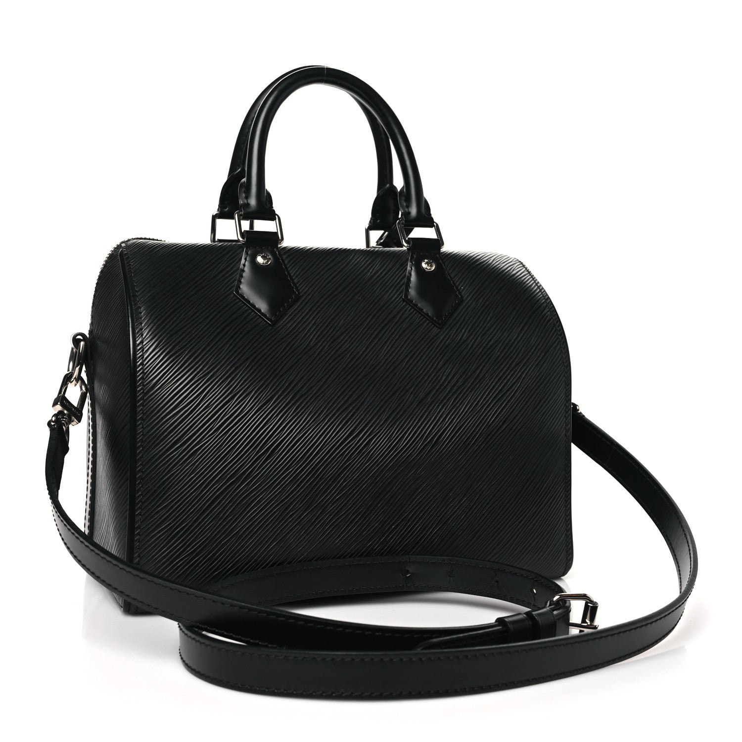 Louis Vuitton Epi Speedy Bandouliere 25 Black 3 of 9