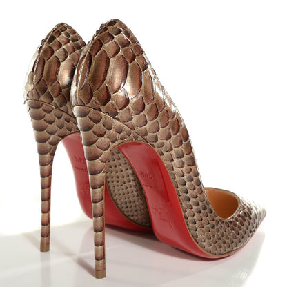 Christian Louboutin Python Armure So Kate 120 Pumps 34.5 Lichen 4 of 7