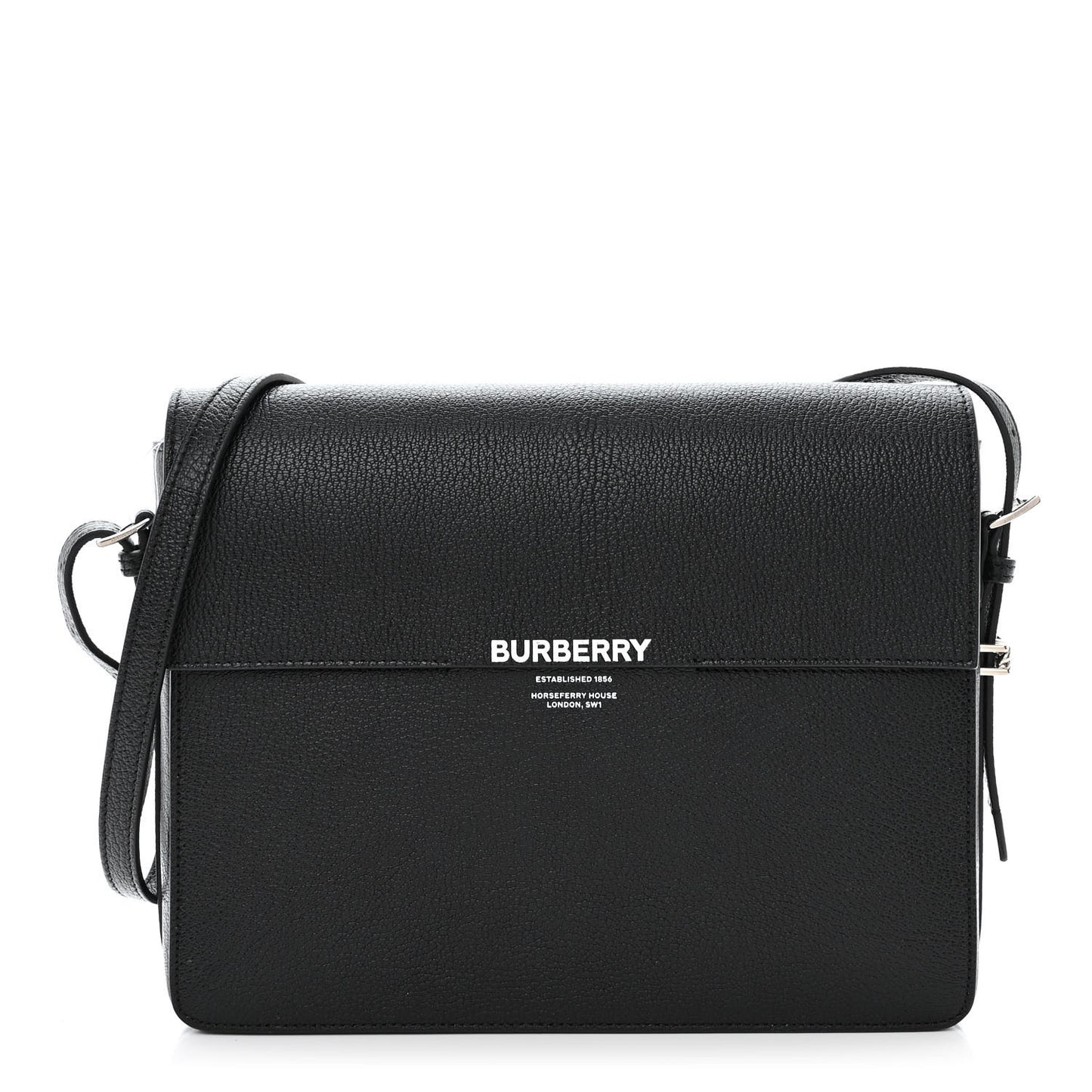 Grained Calfskin Large Grace Bag Black