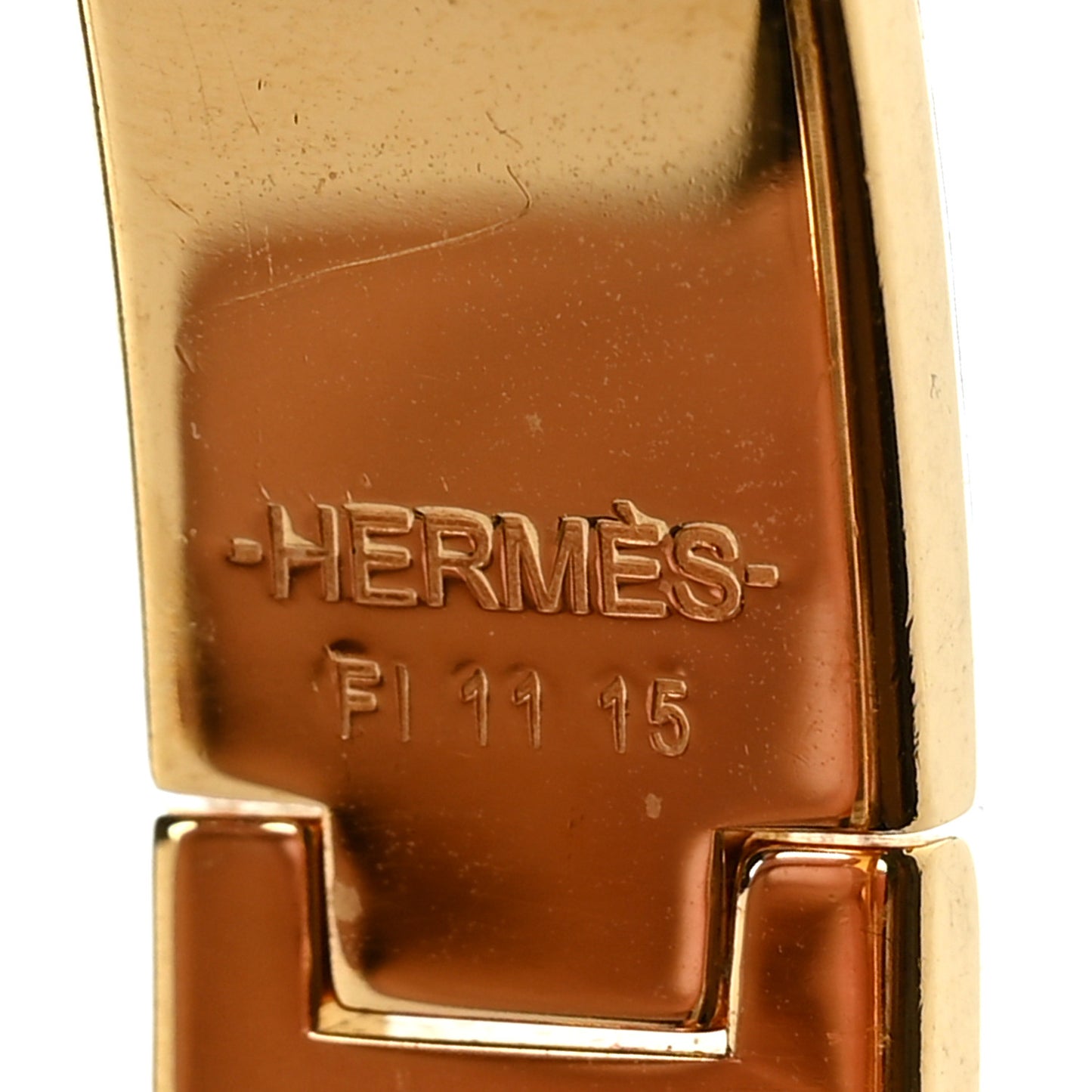 Enamel Narrow Clic Clac H Bracelet PM Jaune Citron