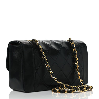 Chanel Lambskin Quilted Small Single Flap Black 2 of 9
