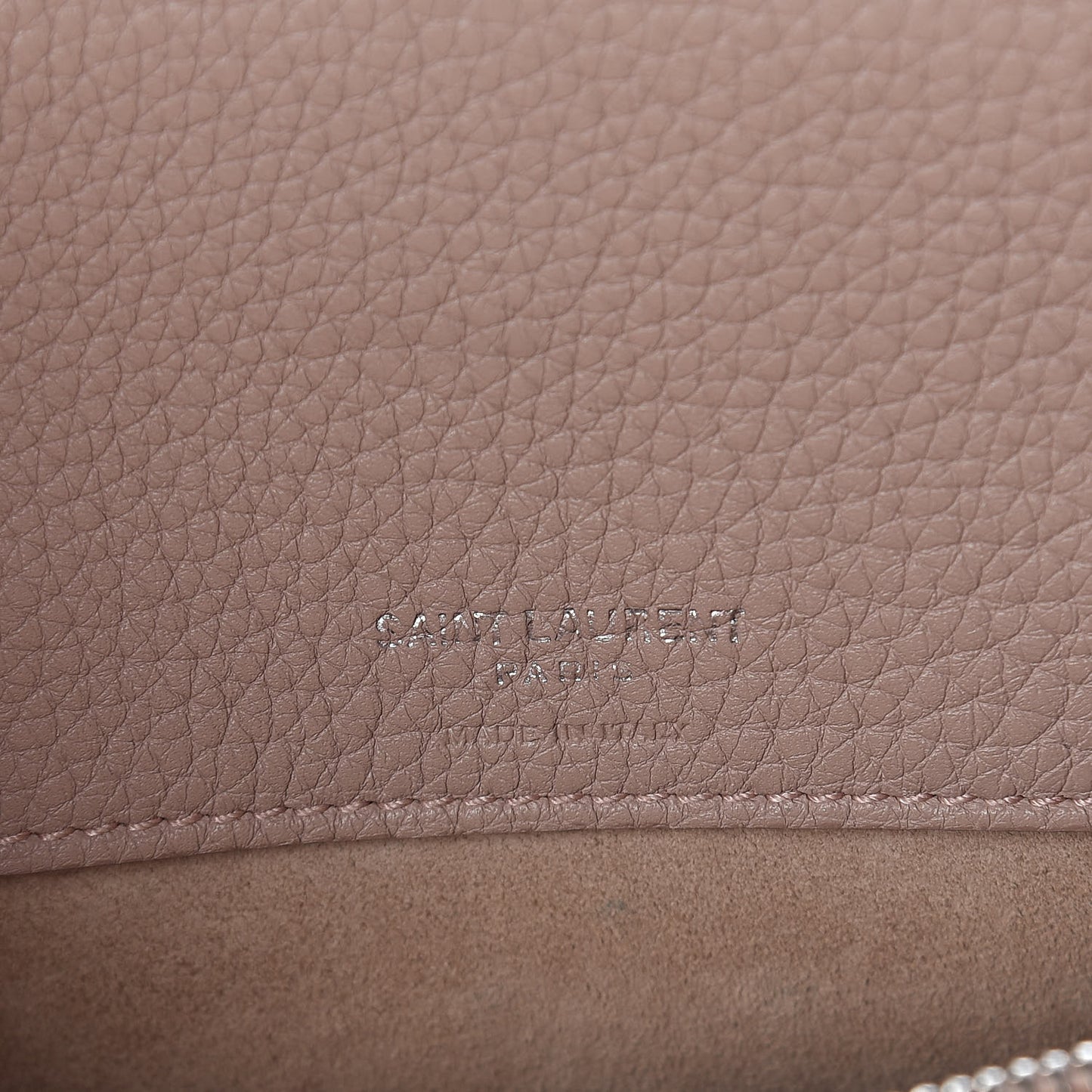 Grained Calfskin Nano Sac De Jour Souple Nude