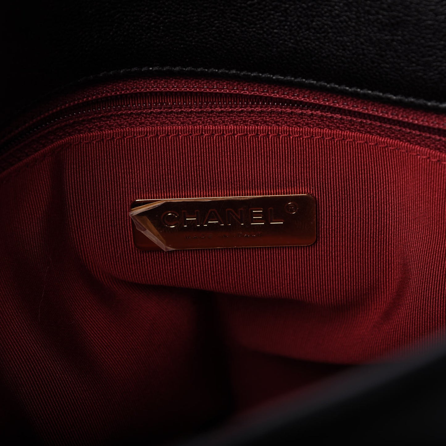 Goatskin Quilted Maxi Chanel 19 Flap Black
