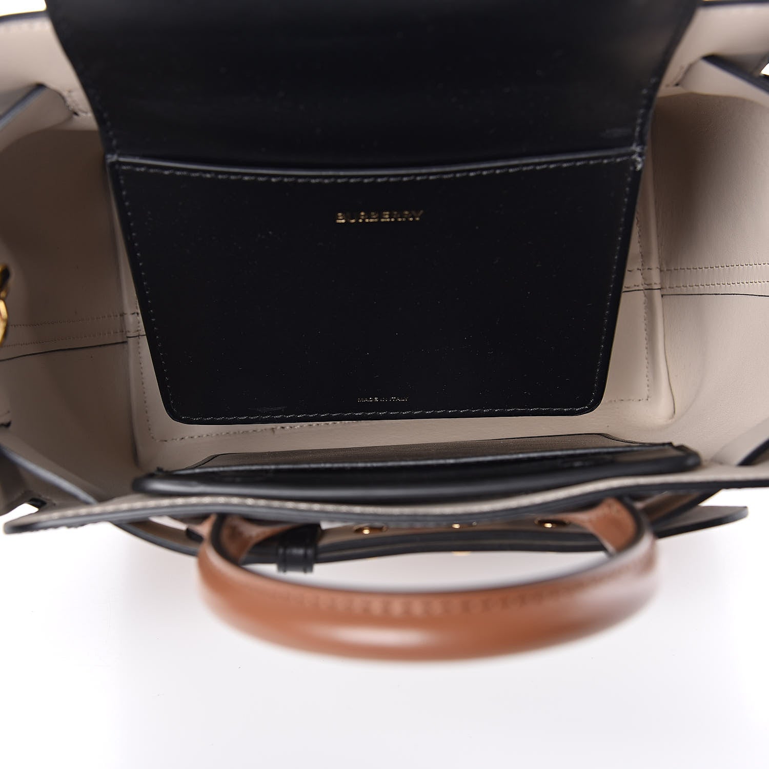 Burberry Calfskin Vintage Check Triple Stud Mini Belt Bag Archive Beige 5 of 11