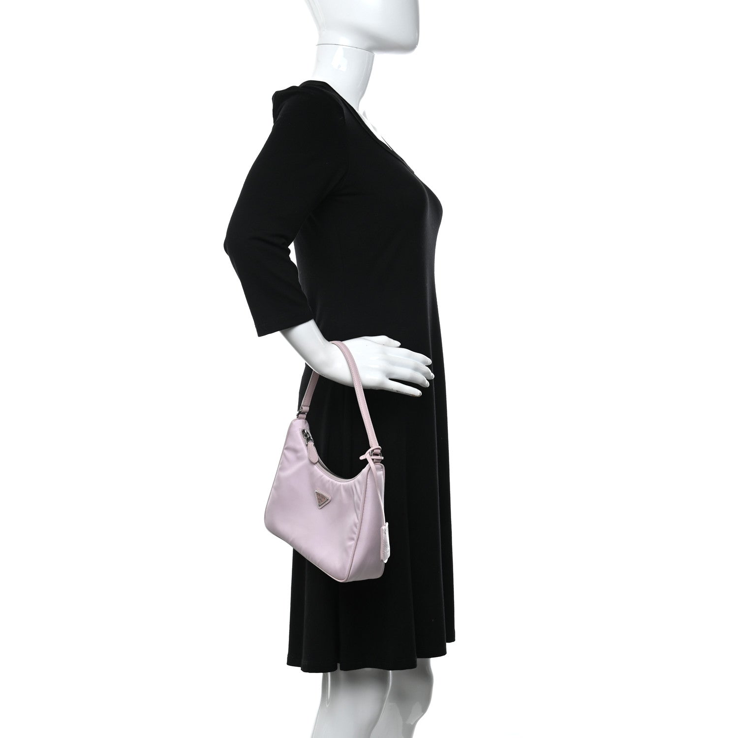 Prada Re-Nylon Saffiano Mini Re-Edition 2005 Bag Alabastro 2 of 12