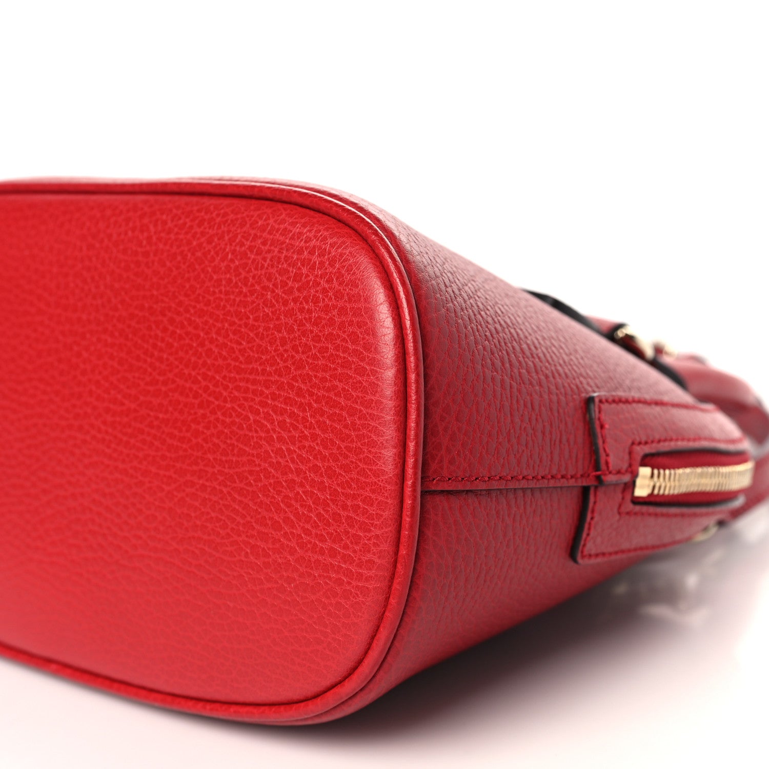 Gucci Dollar Calfskin Small GG Charm Dome Bag Red 9 of 9