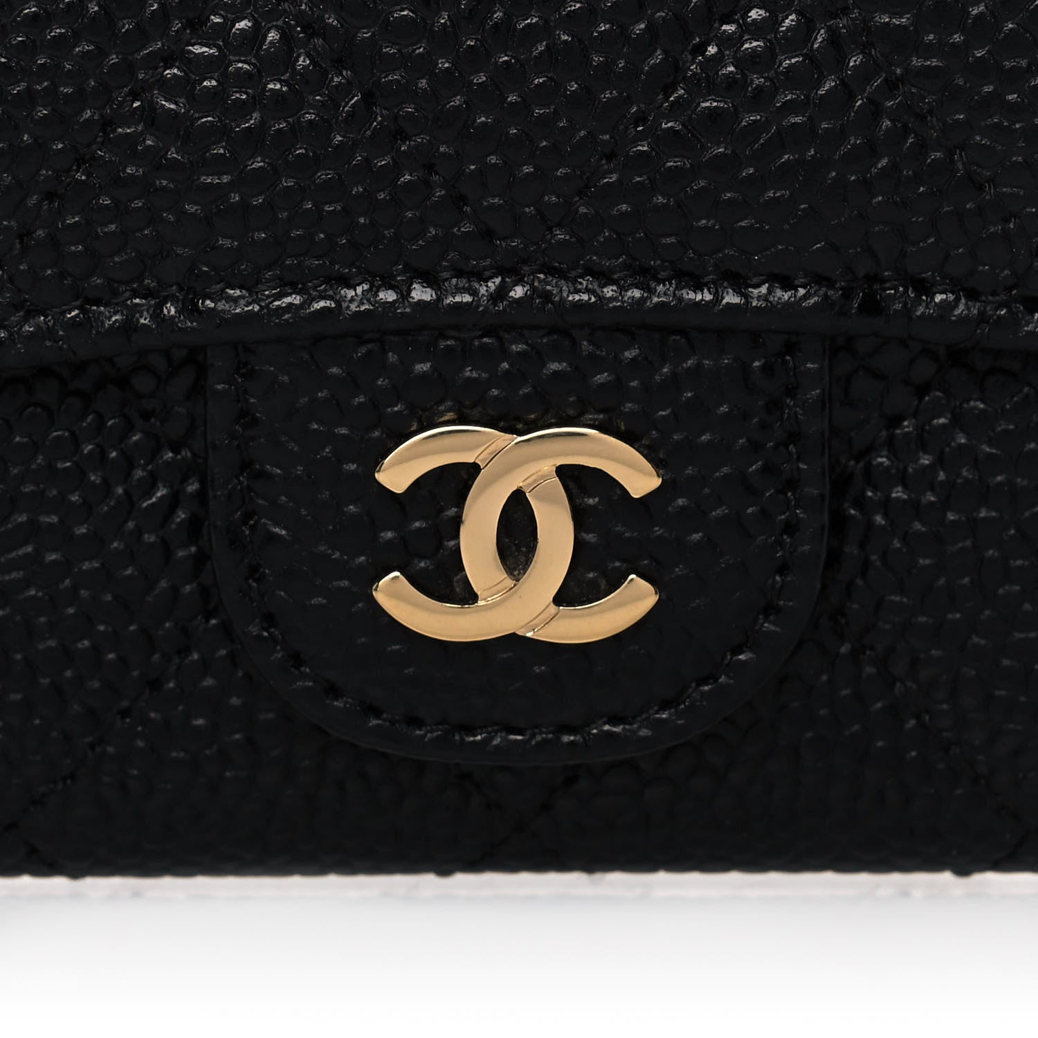 Chanel Caviar Quilted Flap Card Holder Black 9 of 12