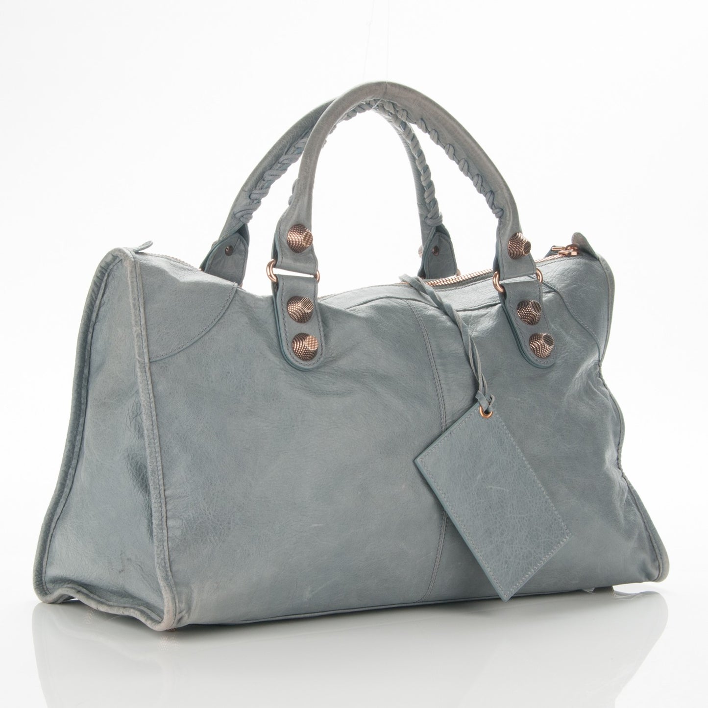 Agneau Giant 21 Rose Gold Hardware Work Ardoise