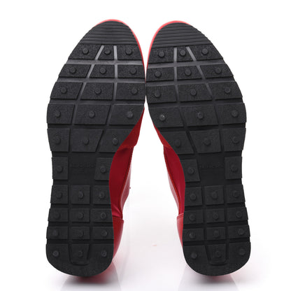 Balenciaga Satin Calfskin Womens Race Runner Sneakers 37 Rouge Groseille 5 of 9