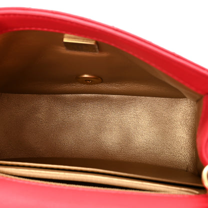 Chanel Lambskin Quilted Mini Pearl Crush Flap Red 5 of 11