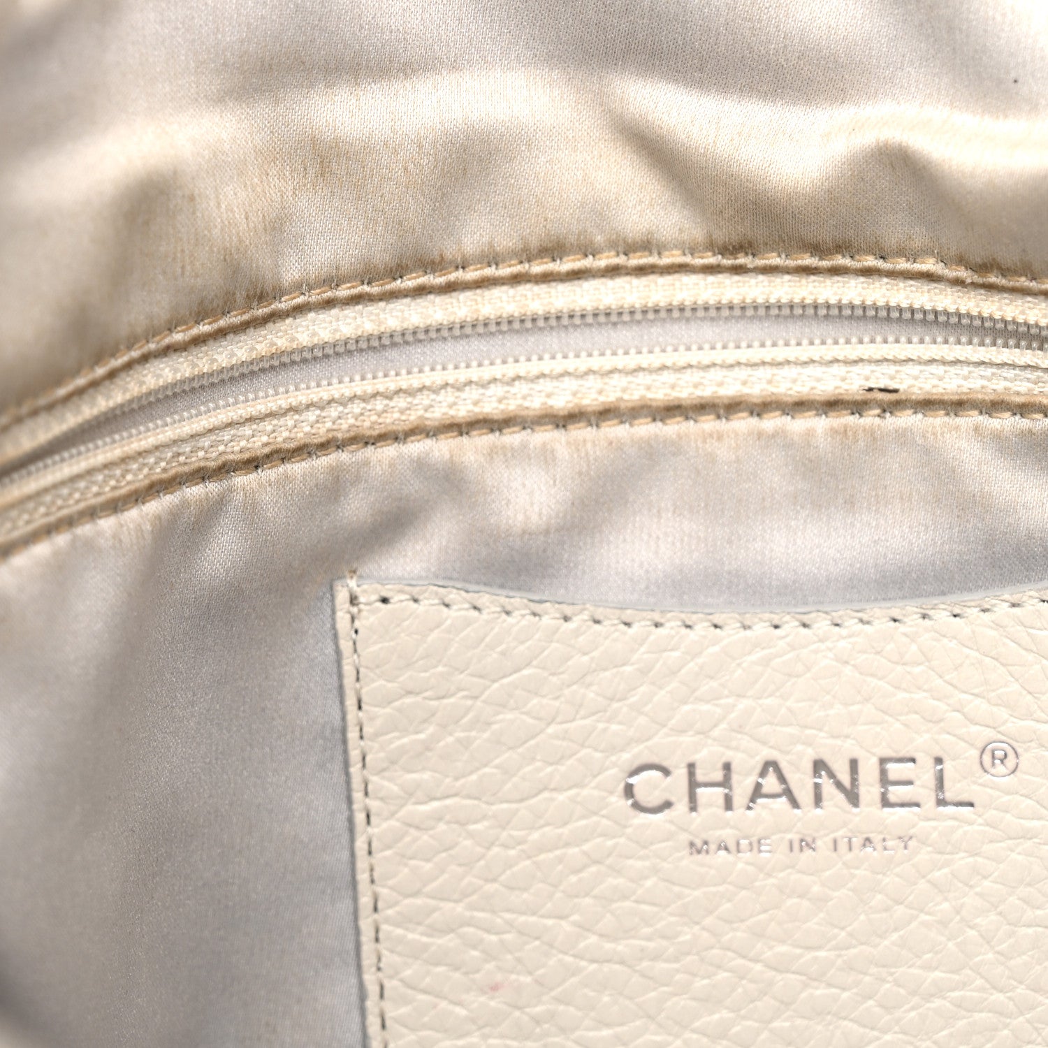Chanel Glazed Calfskin XL On The Road Flap Light Grey 11 of 12