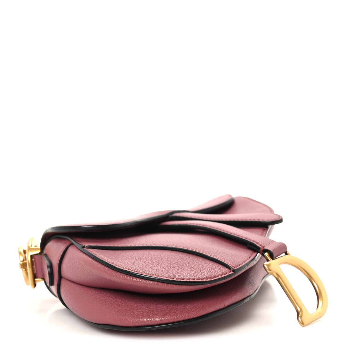 Goatskin Mini Saddle Bag Mallow Rose