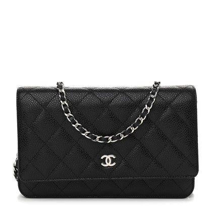 Chanel Caviar Quilted Wallet On Chain WOC Black 1 of 12
