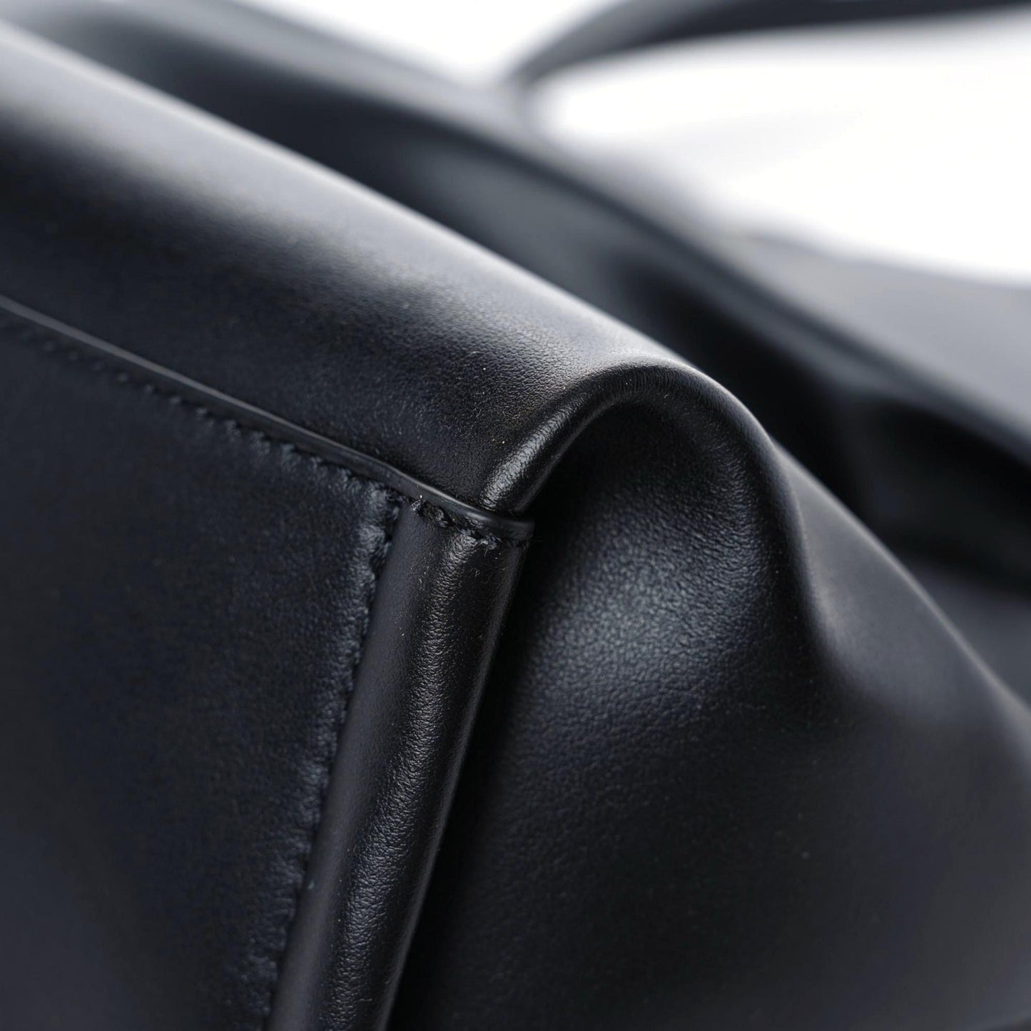 Calfskin Judy East West Tote Black