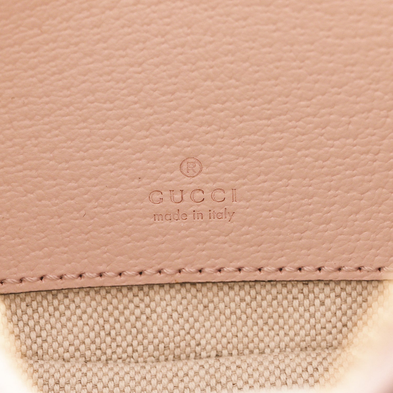 Gucci Monogram Jumbo GG Textured Dollar Calfskin Mini Ophidia Half Moon Hobo Beige Perfect Pink 6 of 10