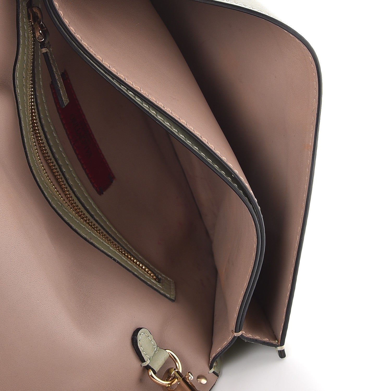 Valentino Garavani Nappa Rockstud Wristlet Clutch Green Tea Sorbet 5 of 12