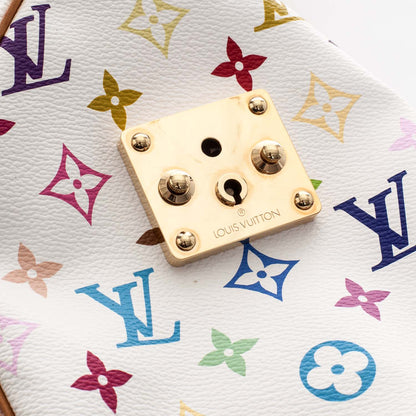 Louis Vuitton Monogram Multicolor Speedy 30 White 7 of 12