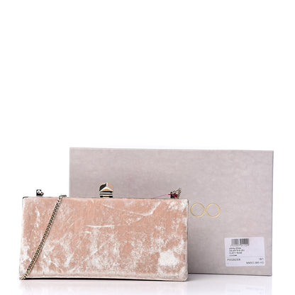 Jimmy Choo Crushed Velvet Celeste Clutch Pink 10 of 10