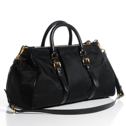 Prada Tessuto Nylon Shopping Satchel Black 3 of 9