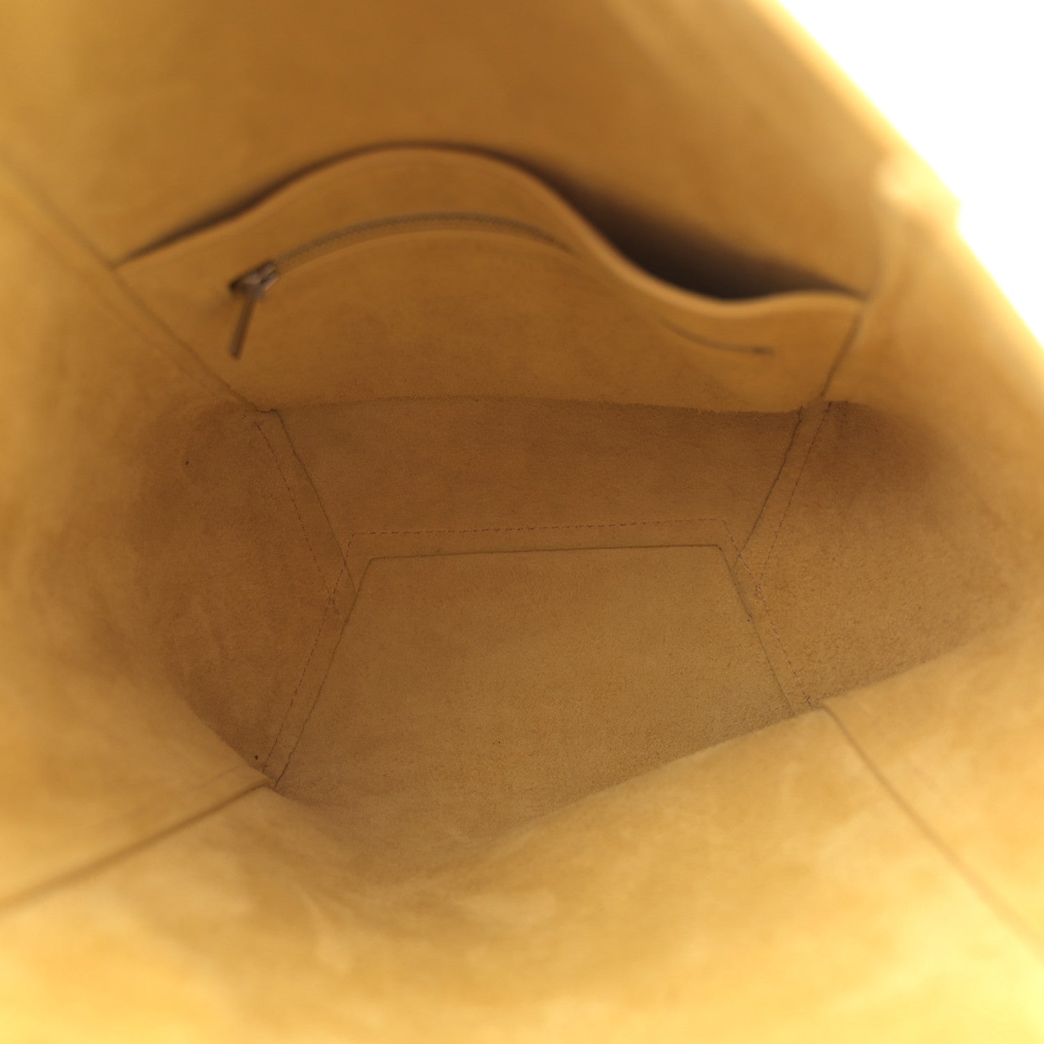 Celine Soft Grained Calfskin Small Sangle Bucket Bag Ocre 5 of 11