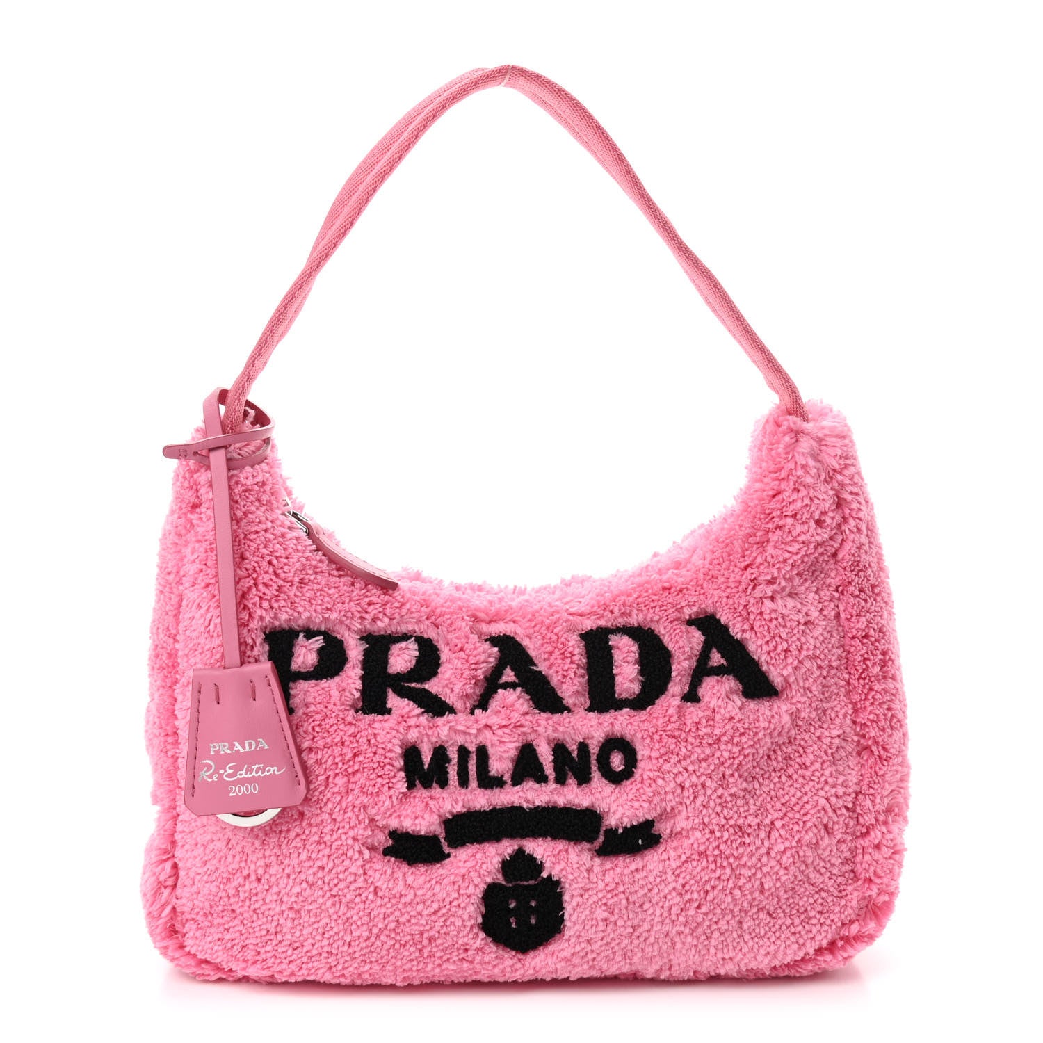 Prada Terry Cloth Mini Re-Edition 2000 Bag Petalo Black 1 of 9