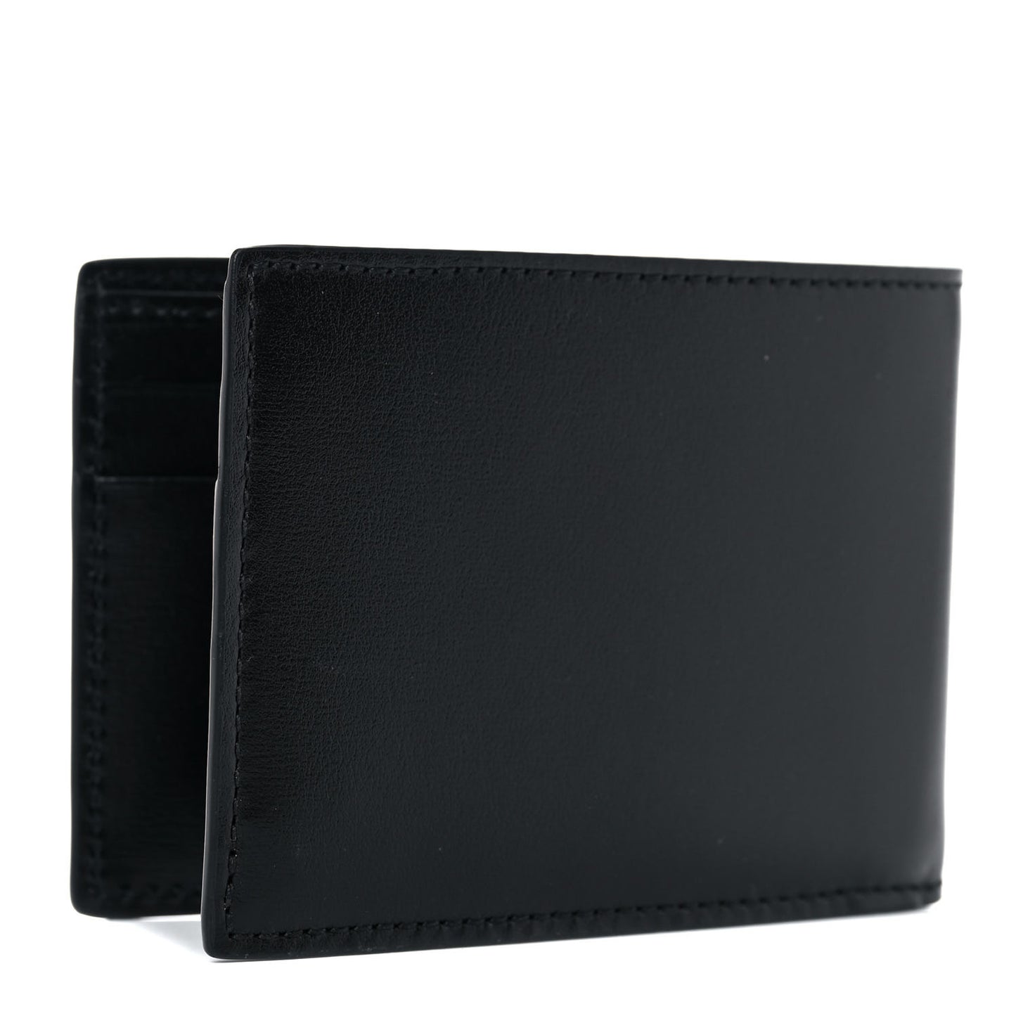 Boarded Plutone Calfskin GG Marmont Bi-Fold Wallet Black