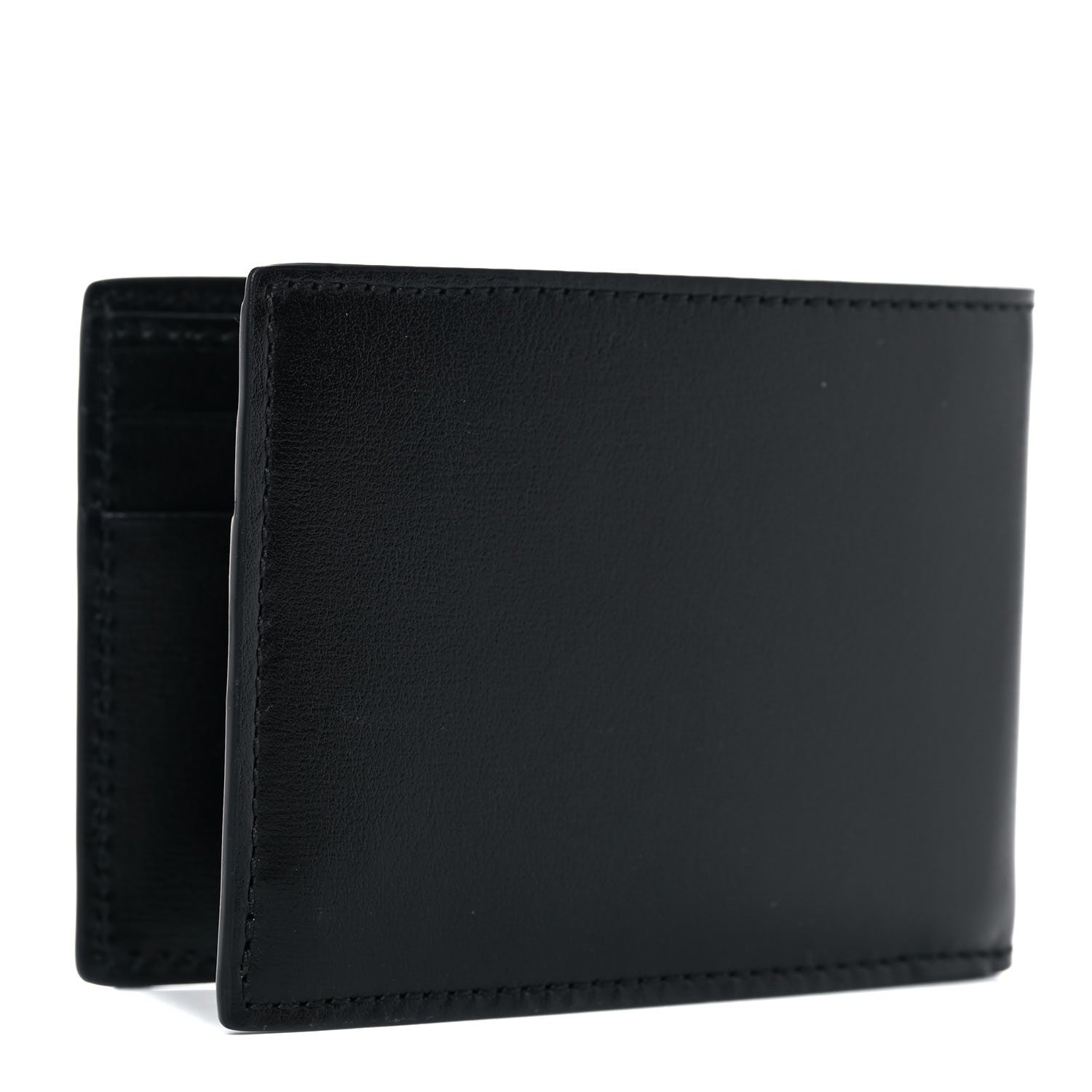 Gucci Boarded Plutone Calfskin GG Marmont Bi-Fold Wallet Black 3 of 7
